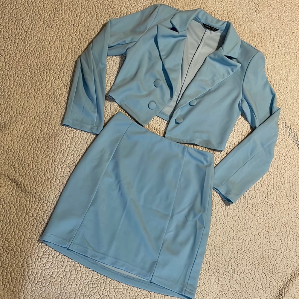 Shein blazer and skirt combo